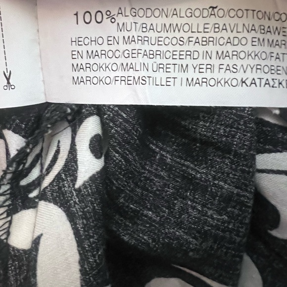 Zara Black and White Floral Shirt Dress - Picture 4 of 5